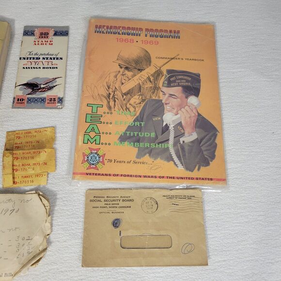 Vintage Stamp Book World War 2 WW2 Military USA United States Commanders Book - Picture 6 of 10